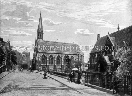 The Chapel and Library, Harrow School, Harrow. c.1890's